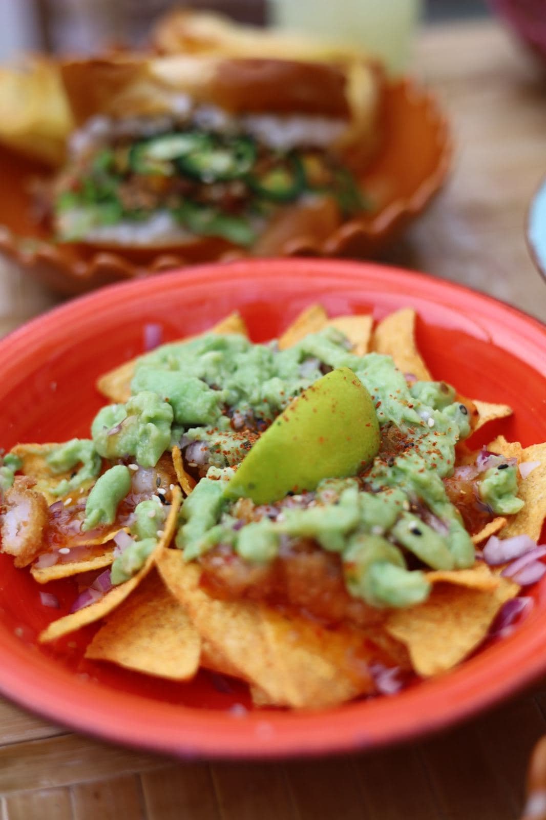 Nachos Sweet Chili Shrimp